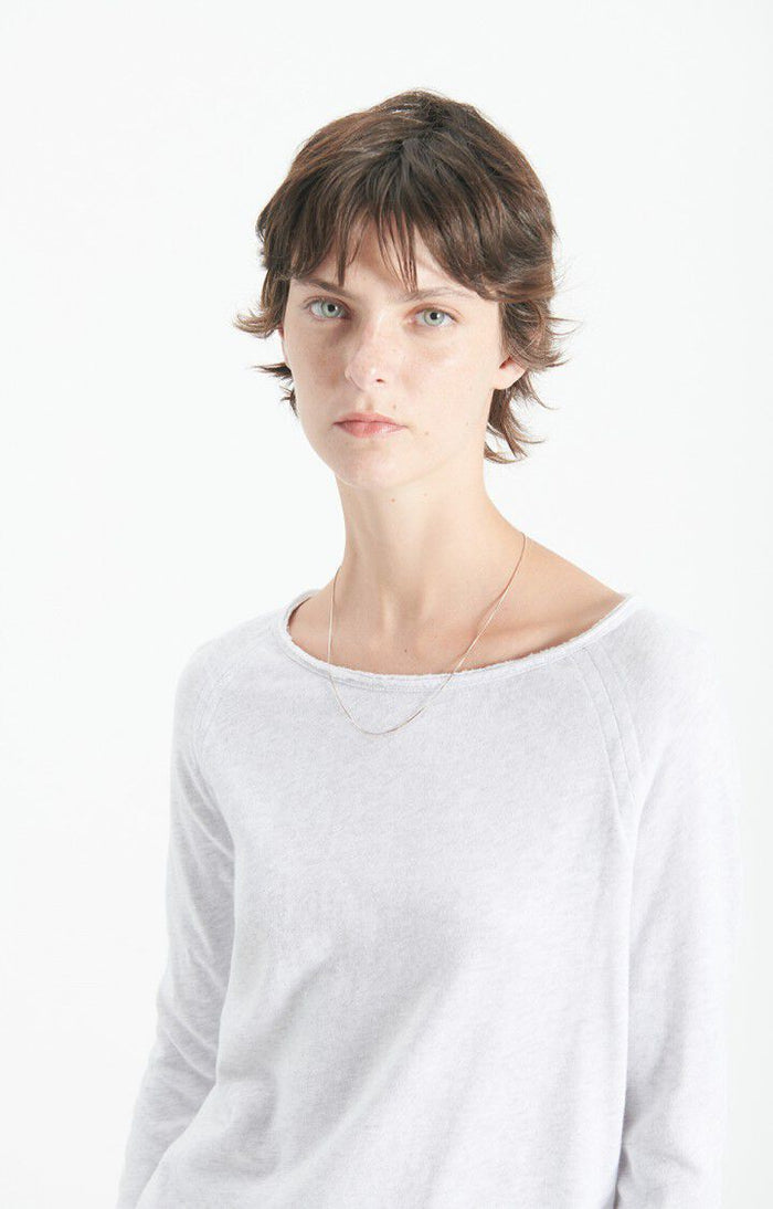 SONOMA LONG SLEEVE TEE SON31G in Arctic Melange by American Vintage