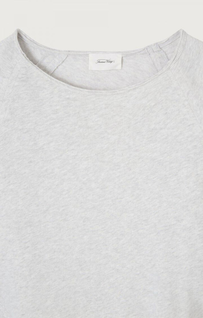 SONOMA LONG SLEEVE TEE SON31G in Arctic Melange by American Vintage