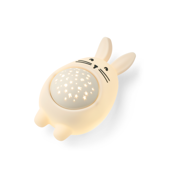 Liewood - Sound & Projector Lamp - Manuel - Rabbit - Sandy - Lights On