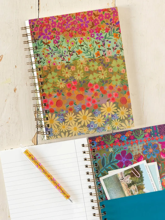 Spiral Notebook - Wildflower Border-view 1