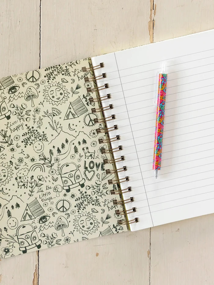 Spiral Notebook - Wildflower Border-view 2