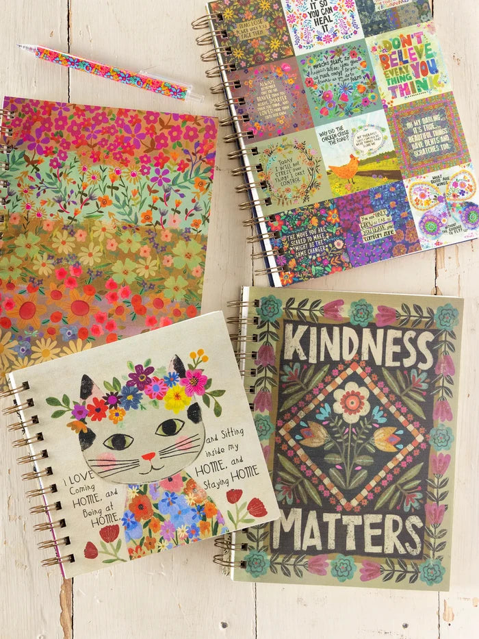Spiral Notebook - Wildflower Border-view 4