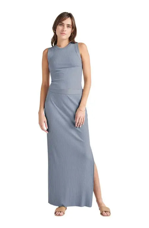 Splendid Ribbed Tank Top with Knit Trim