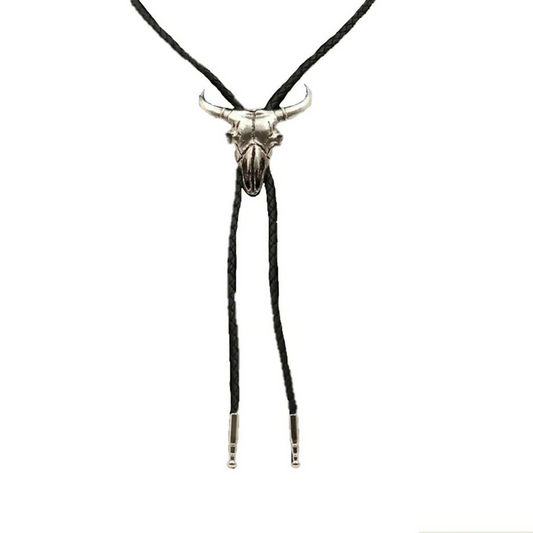 Steer Skull Slide Bolo Tie