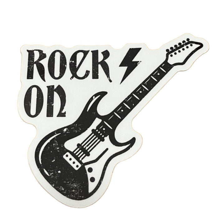 STICKERS NORTHWEST Rock On Guitar Sticker