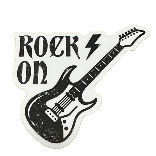 STICKERS NORTHWEST Rock On Guitar Sticker