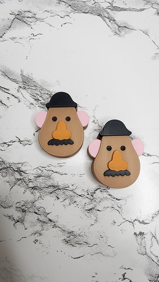 *STL /3MF FILE * Cartoon Potato Straw Topper 8mm & 10mm