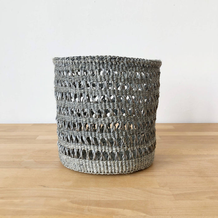 Stone Netted Small Sisal Basket