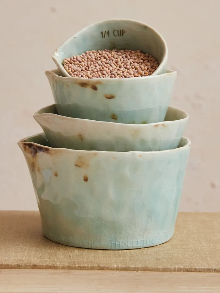 Stoneware Nesting Measuring Cups-view 1