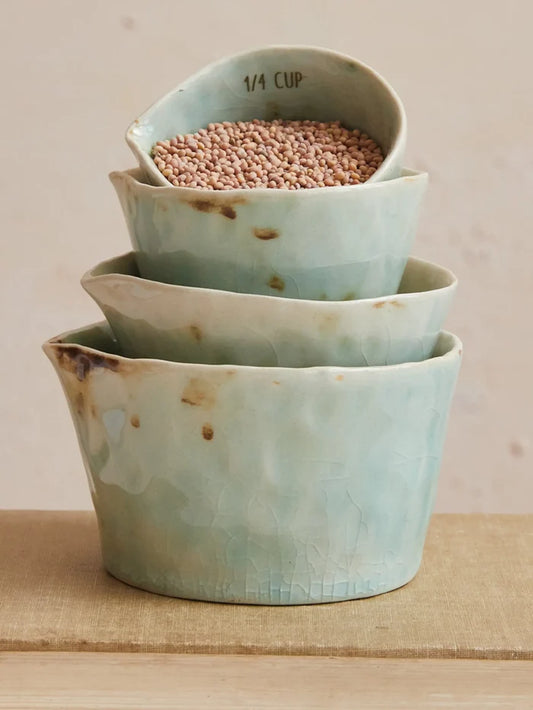 Stoneware Nesting Measuring Cups-view 1