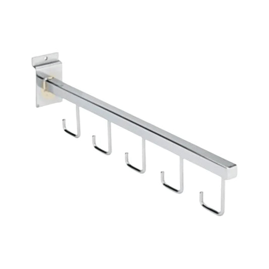 Straight 5 Hook Arm For Slat Wall  (10 Pack)