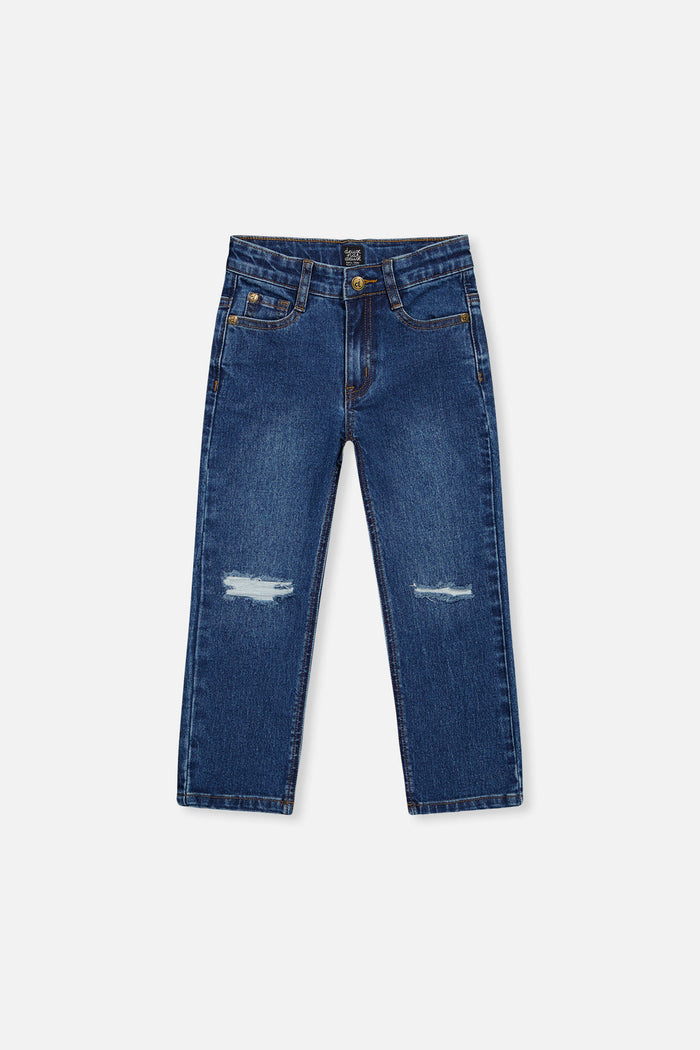 Stretch Jeans Navy Blue Denim-0