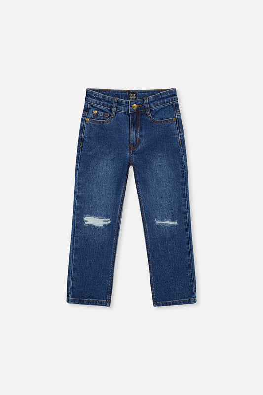 Stretch Jeans Navy Blue Denim-0