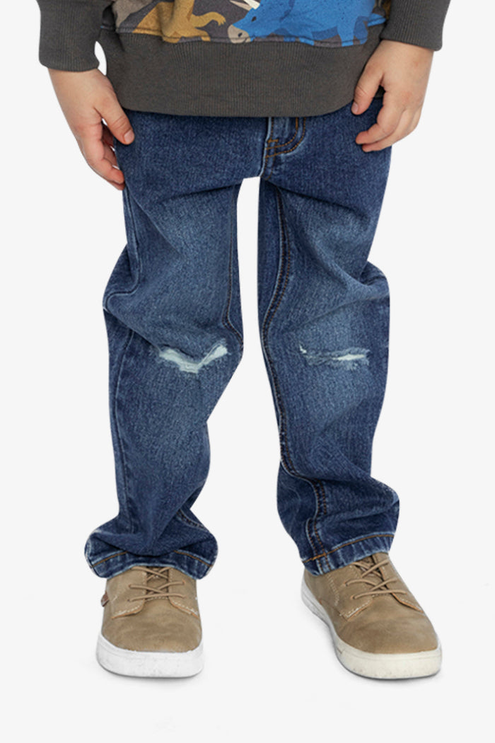 Stretch Jeans Navy Blue Denim-1