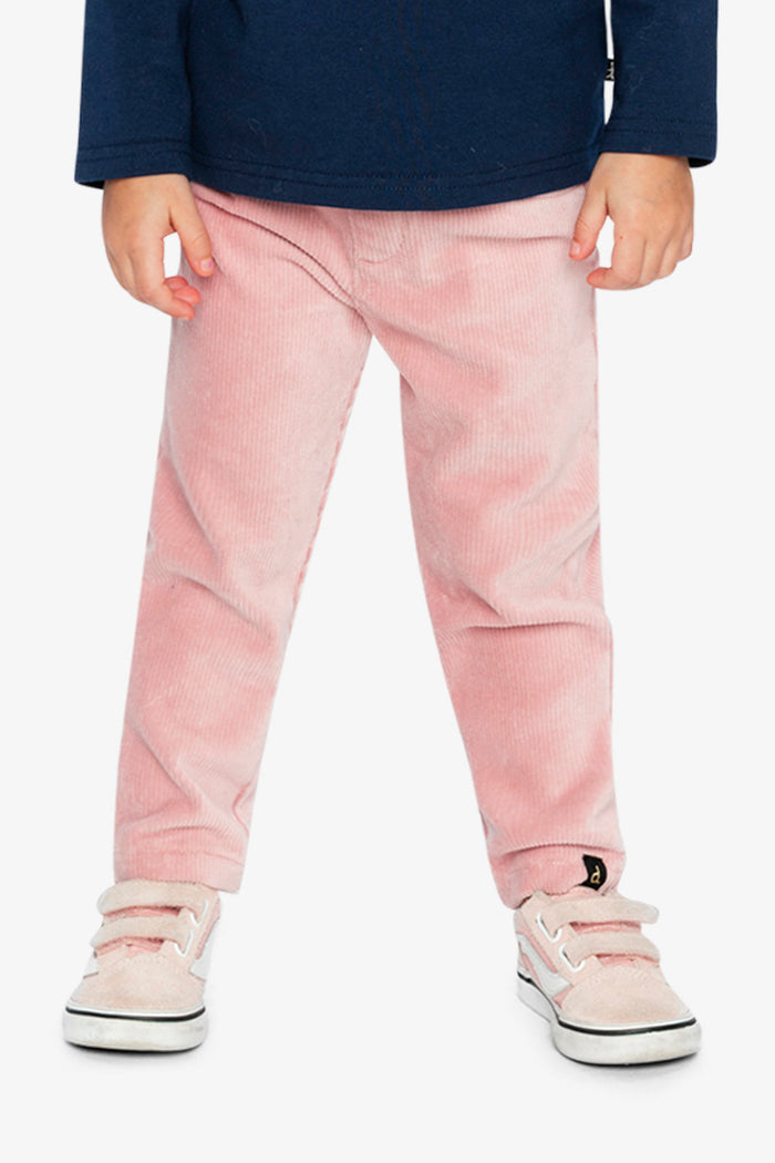 Stretch Velour Treggings Pale Dusty Pink-1
