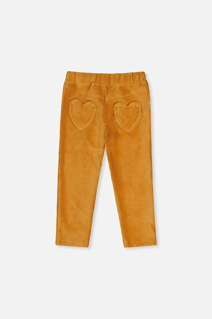 Stretch Velour Treggings Yellow-3