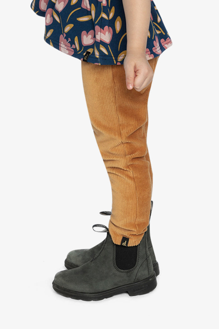 Stretch Velour Treggings Yellow-4