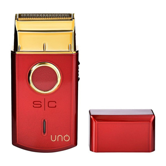 Stylecraft Uno Professional Lithium-Ion Single Foil Shaver - Red - Palms Fashion Inc.