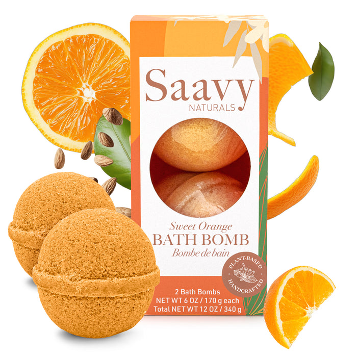 Sweet Orange Bath Bomb Duo - view 2