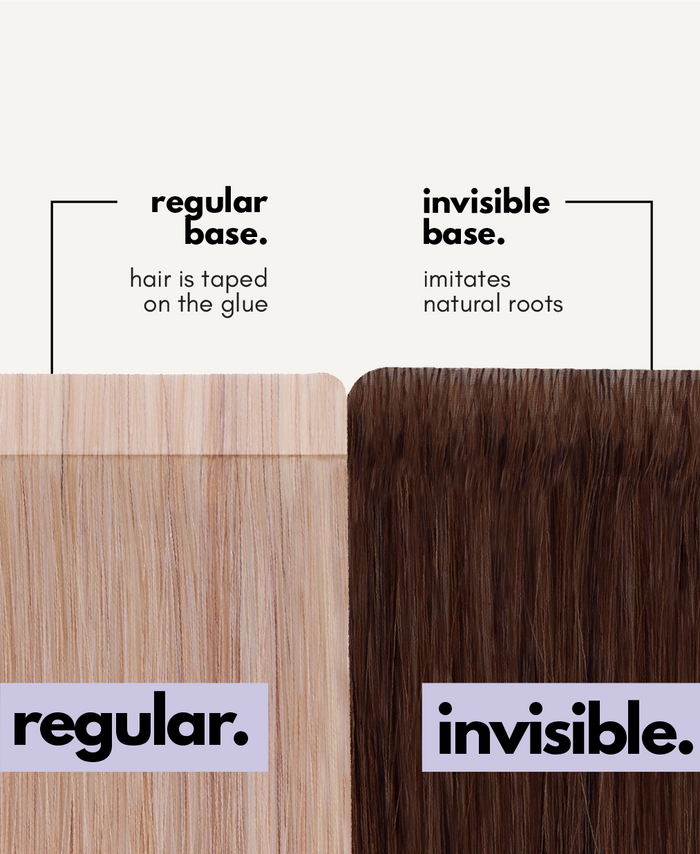 tape-in hair extensions salt & pepper.
