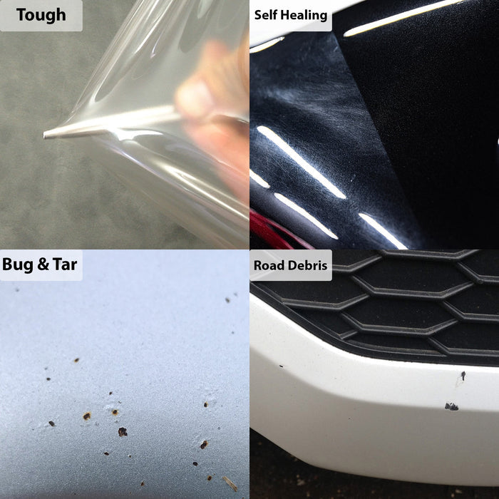 Fits KIA EV6 2022+ Precut Fuel Door Premium Paint Protection Film PPF Decal Film Kit Gas Cap Cover, Gloss Black Carbon Fiber - Bogar Tech Designs