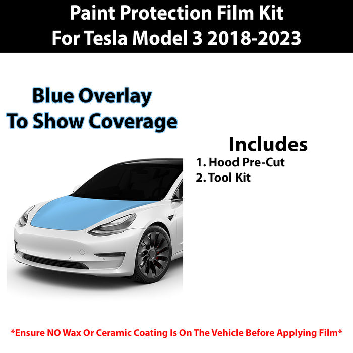 Fits Tesla Model 3 2018 - 2023 Precut Premium Paint Protection Film Clear Bra PPF Decal Film Kit - Bogar Tech Designs