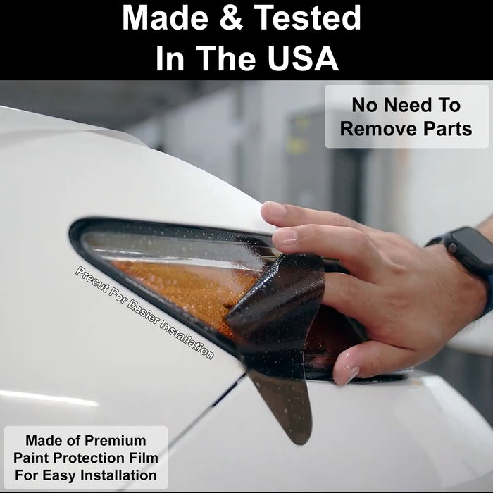 Full Headlight Taillight Precut Smoked PPF Tint Kit Film Overlay Fits Tesla Model 3 2024 - 2025 - Bogar Tech Designs