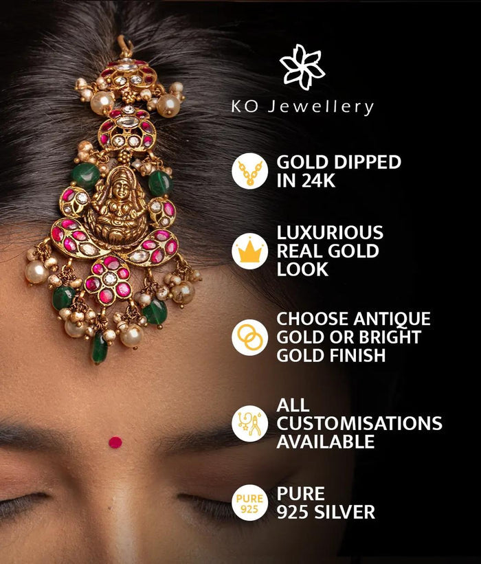 The Advaya Silver Kempu Pendant