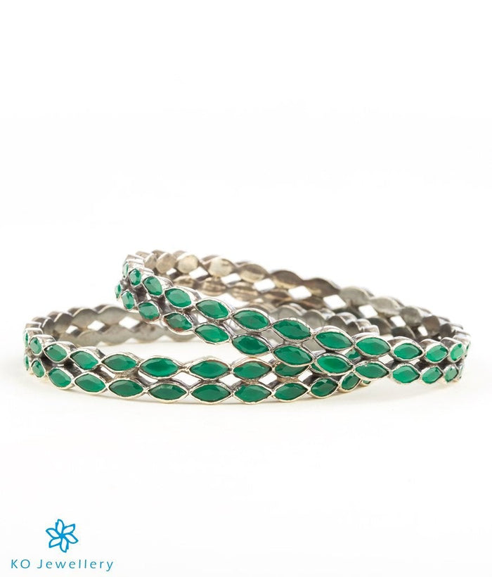 The Harit Silver Kemp Bangle(Size 2.2/2.4/2.6/2.8)