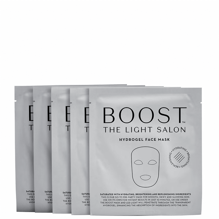The Light Salon Boost Hydrogel Face Mask 5x28g - Beauty Tribe