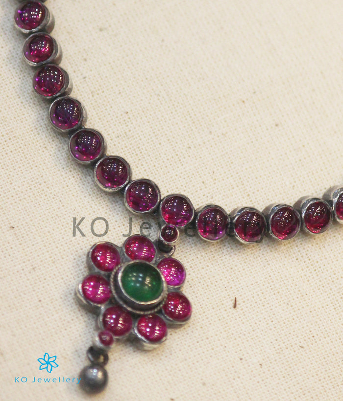 The Rasika Addigai Silver Necklace (Oxidised)