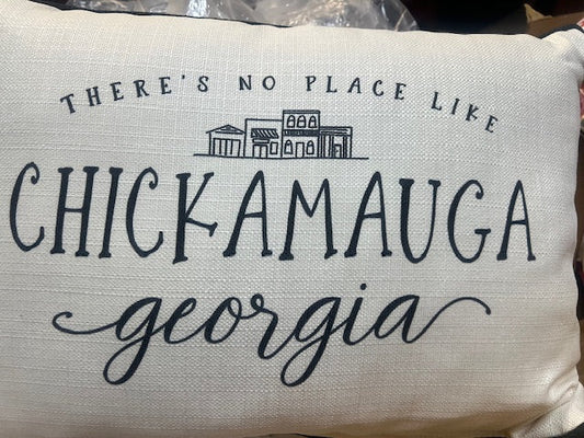 There's No Place Like Main Street Pillow Chickamauga