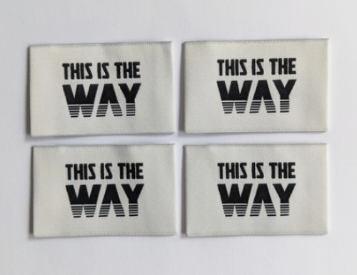 This is the Way cotton labels for quilts bags garments clothing by Intensely Distracted nerd labels