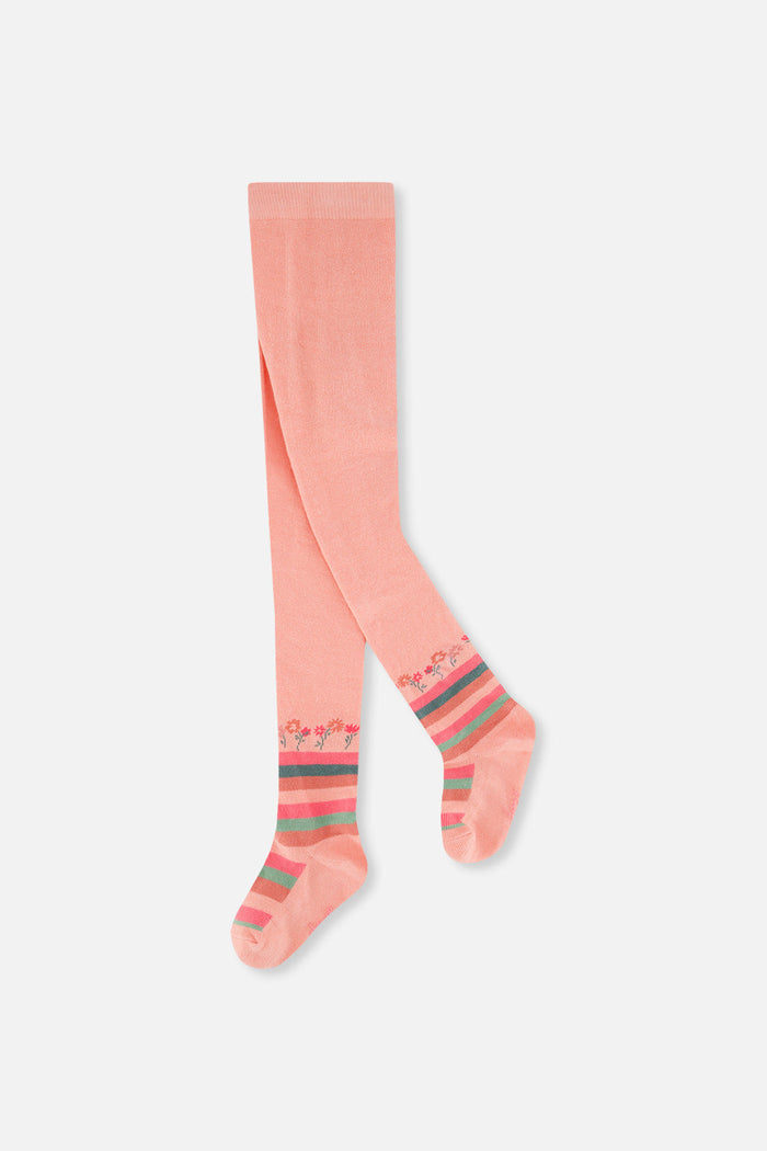 Tights Very Pale Pink And Green-0