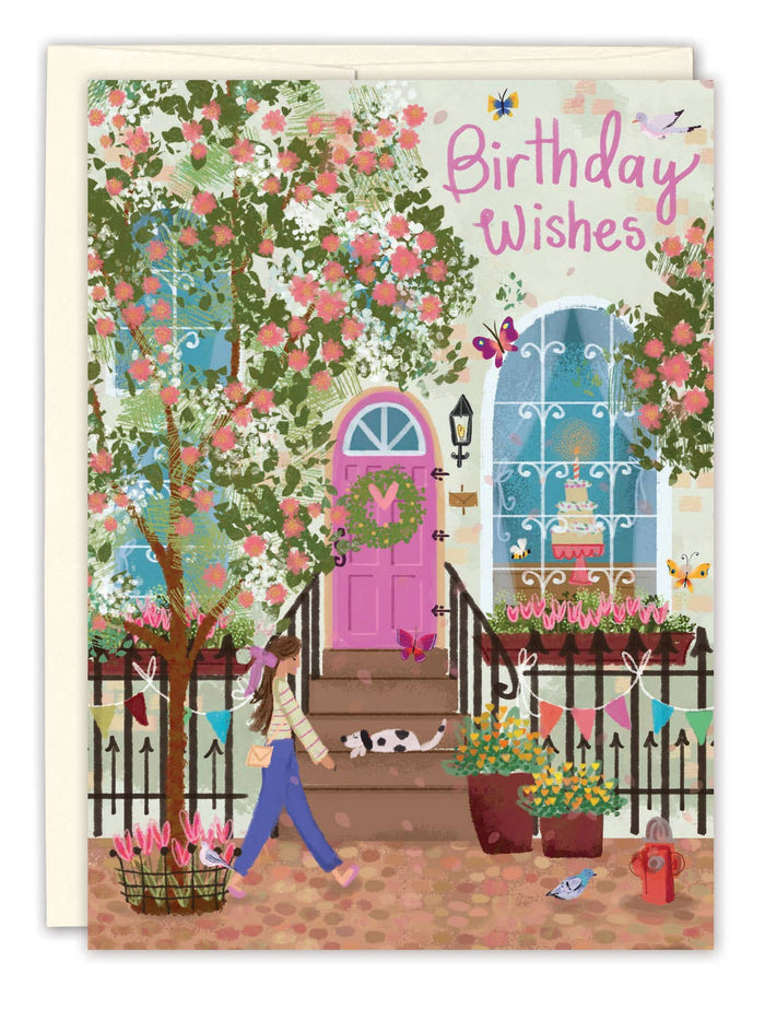 Townhouse Birthday Card