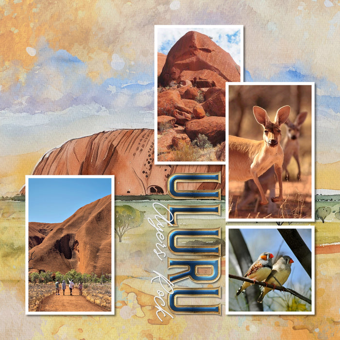 Create beautiful page titles with these gold and blue digital scrapbooking alphabet letters, numbers, and punctuation by Lucky Girl Creative digital art. Perfect for everyday pages and travel vacations. The Travel Alpha Set consists of a full set of digital art uppercase letters A-Z, numbers 0-9, and most punctuation marks. This alpha set is available as individual embellishments only. This kit is included in the Travel Landmarks Watercolor Mega Bundle.