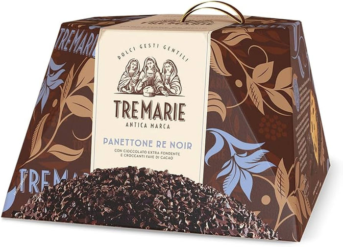 Tre Marie Panettone Re Noir (Extra Dark Chocolate) 900 grams - EMPORIO ITALIANO