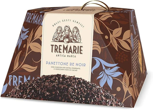 Tre Marie Panettone Re Noir (Extra Dark Chocolate) 900 grams - EMPORIO ITALIANO