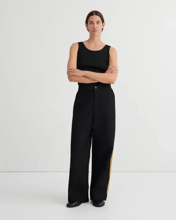 TUX PANT in Black Driftwood by Kowtow Australia