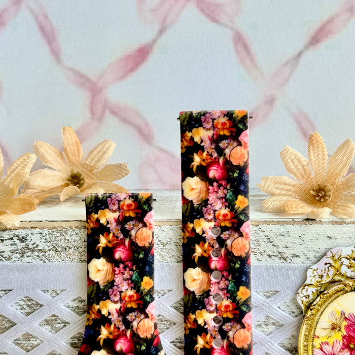 Twilight Bouquet Print Silicone Band For Samsung Watch