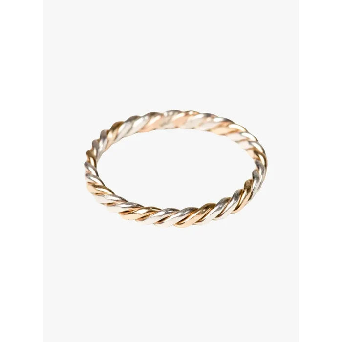 Two-Tone Twist Ring- Assorted Sizes