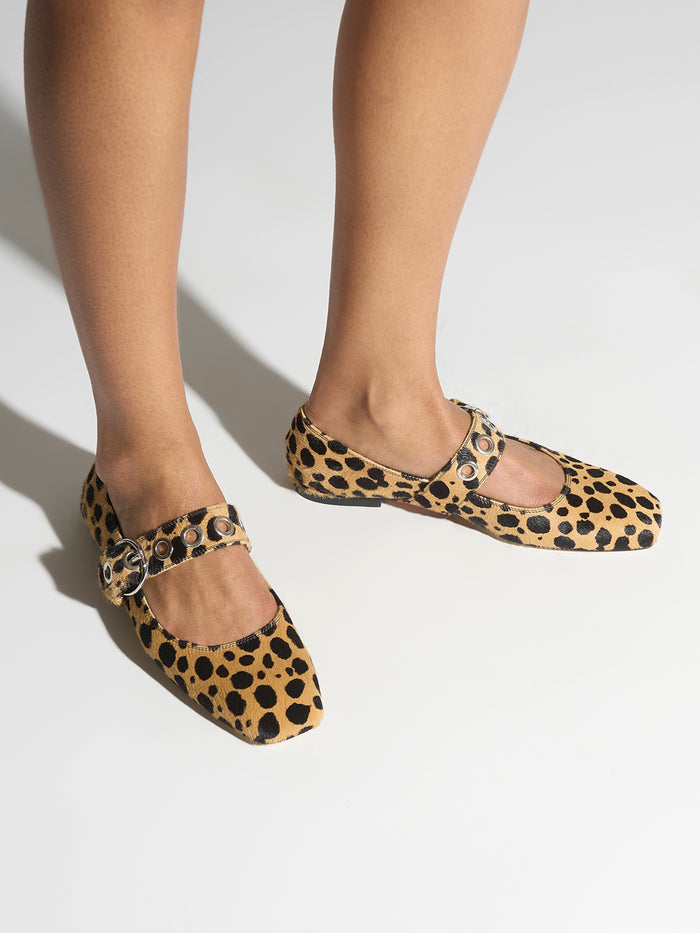 Uma Leopard Mary-Janes