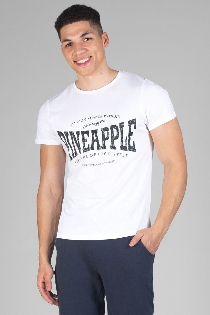 Man wearing Pineapple white Unisex T-Shirt