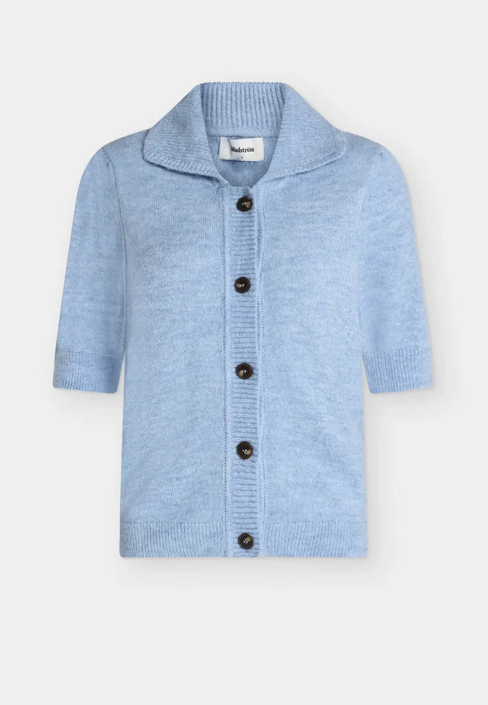UZZIMD CARDIGAN in Cashmere Blue by Modstrom