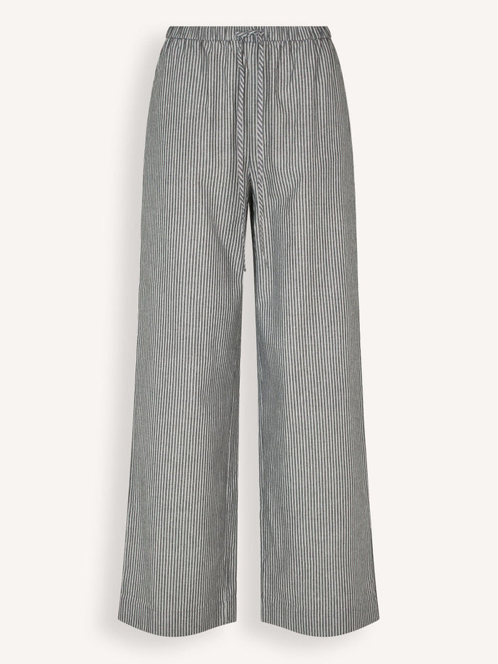 VALENTIN MD STRIPE PANTS in Washed Black Stripe by Modstrom