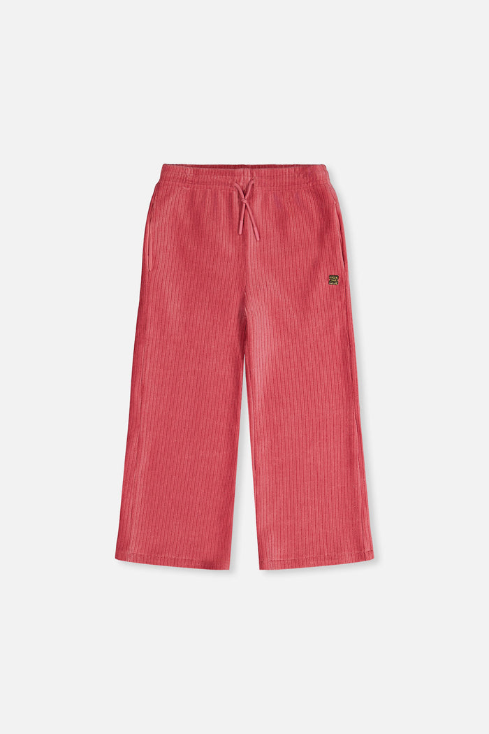 Velour Flare Pants Raspberry Pink-0