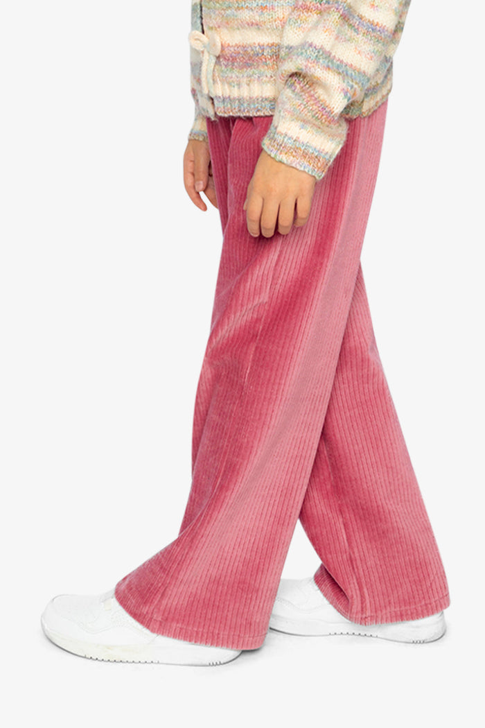 Velour Flare Pants Raspberry Pink-2