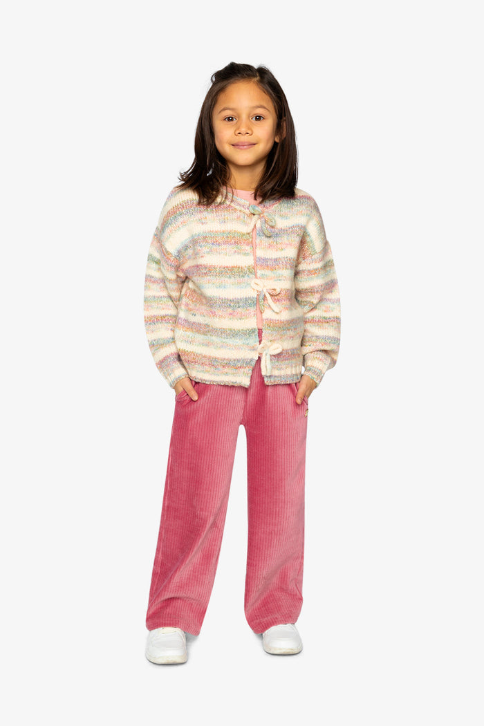 Velour Flare Pants Raspberry Pink-4