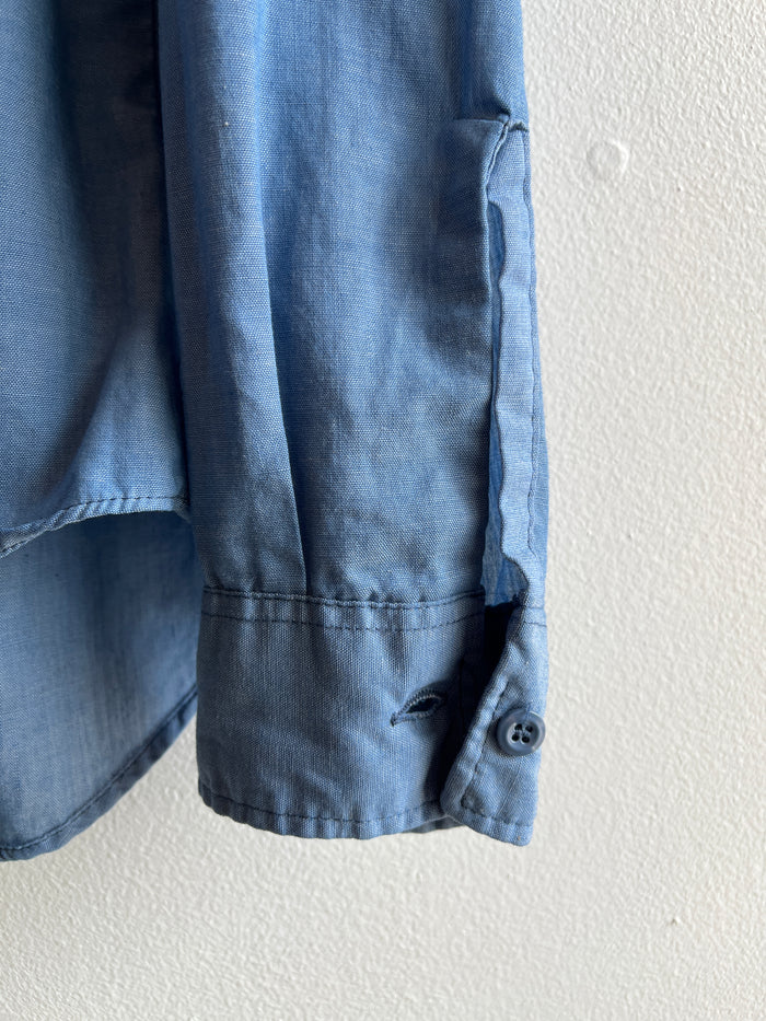 Vintage 1970’s USN Chambray Button Up Shirt - La Lovely Vintage