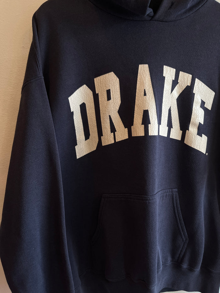 Vintage 1990’s Drake University Hooded Sweatshirt